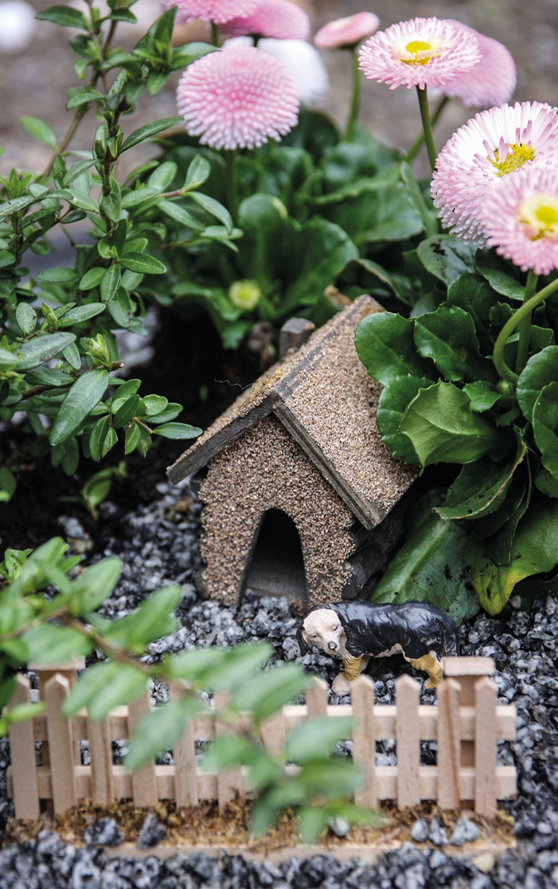2x Milopon Mini Gartendeko Micro Landschaft Deko Miniatur Hütten aus Harz für Puppenhaus Puppenhausmöbel Gartenmöbel Deko Garten …